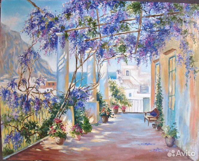 Картина маслом, южный мотив