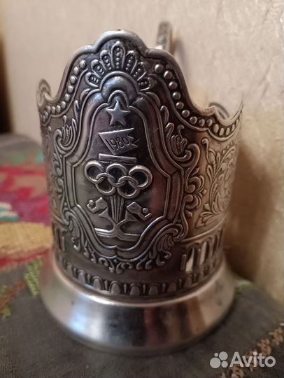 Подстаканник СССР олимпиада 80