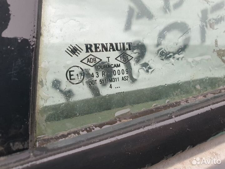 Форточка двери задней левой Renault Megane II