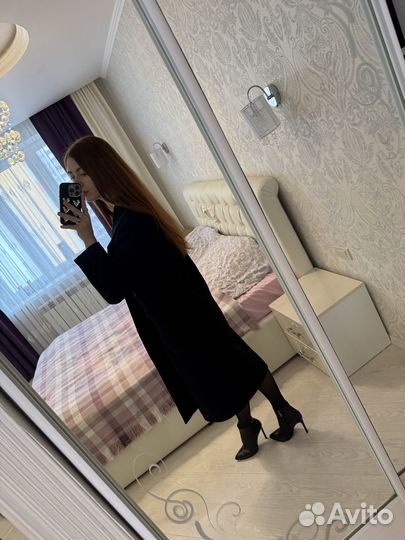 Пальто женское шерстяное демисезонное