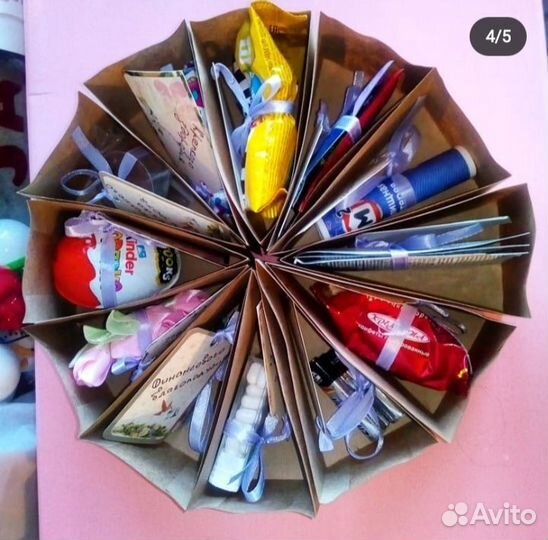 Сувенирный, подарочный торт, упаковка для подарка