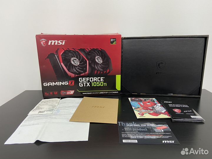 Видеокарта gtx 1050 ti msi GamingX