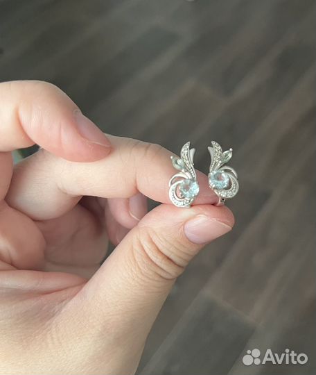 Серебряные серьги