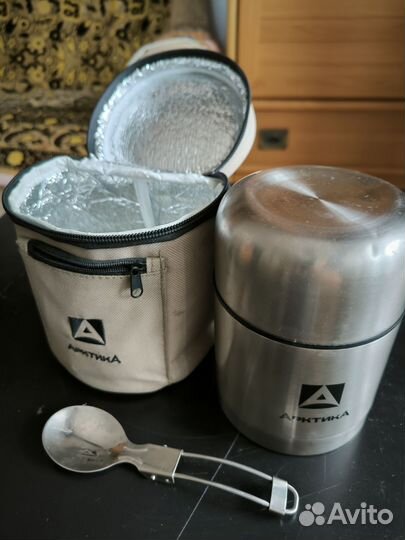 Термос Арктика с широким горлом в чехле 0,5 л