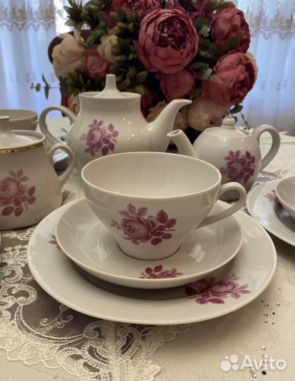 Чайный сервиз Дулево Роза