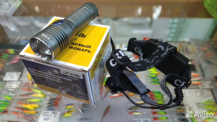 Фонарь трансформер налобный/ручной Огонь H-T566