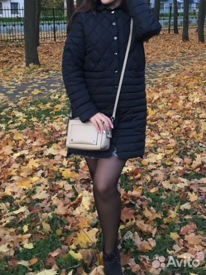 Стеганное пальто