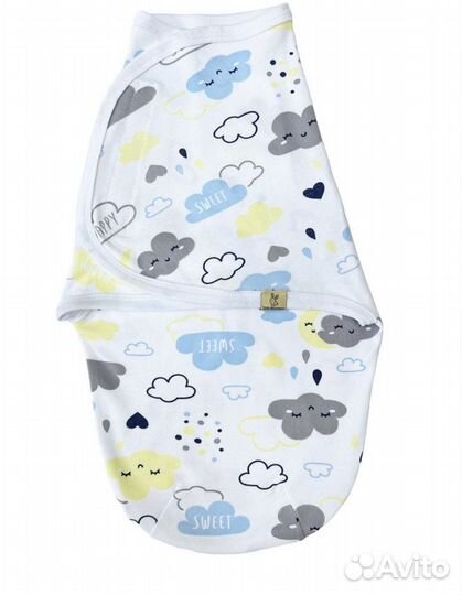 Пеленка кокон на липучках Заяц меховой