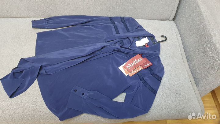 Шелковая блузка Max Mara (размер 42 рус)