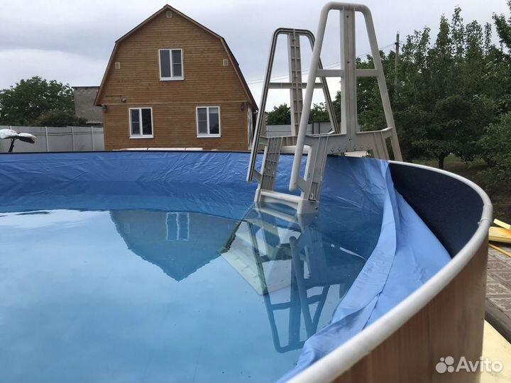 Установка каркасных морозостойких бассейнов