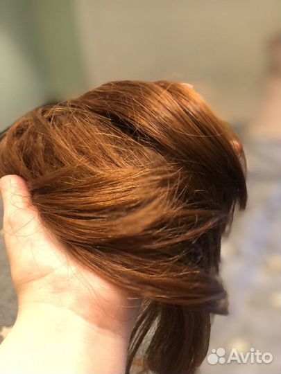 Шиньон из натуральных волос