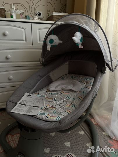 Детская люлька шезлонг электрокачели