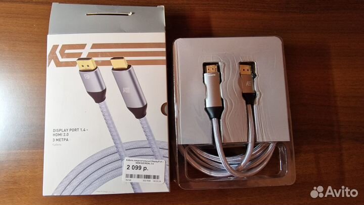 Кабель соединительный Display port 1.4-hdmi 2.0 Ke