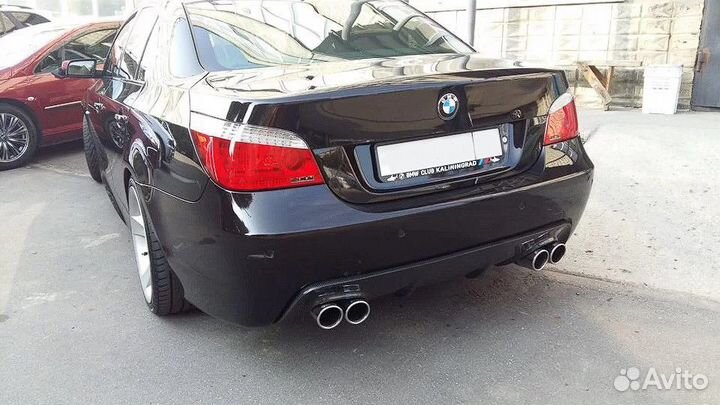 Диффузор под два выхлопа для BMW E60 м тех