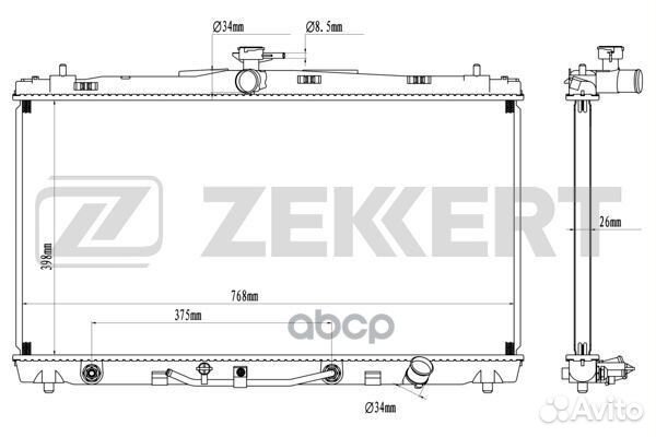 Радиатор охл. дв. Toyota Camry (V50) 11- mk-156