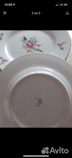 Тарелки чехия, Богема, 7 шт, цена за все