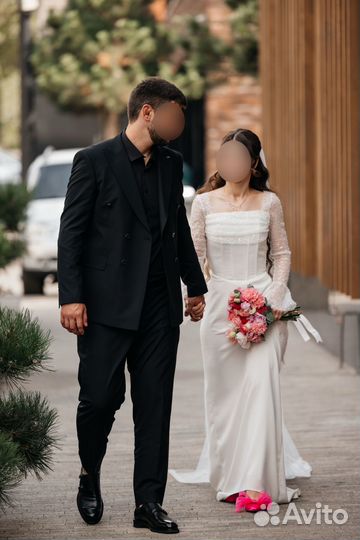 Мужской классический костюм черный 50