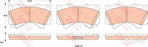 Колодки передние Toyota land cruiser 200, Lexus