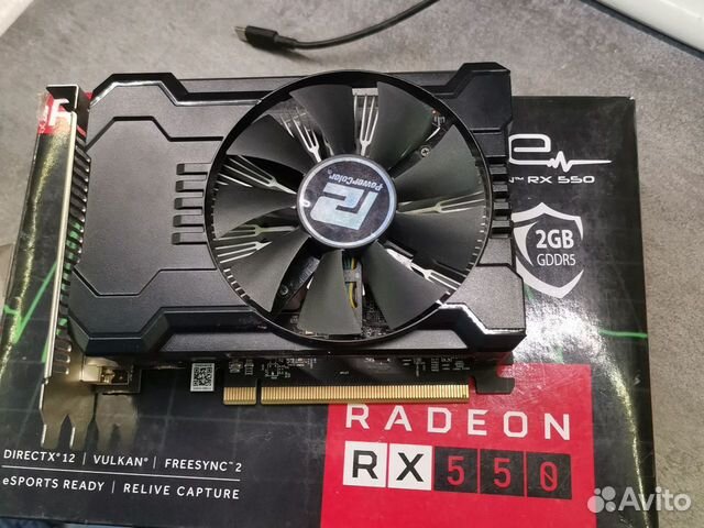 Radeon rx550 2gb видеокарта