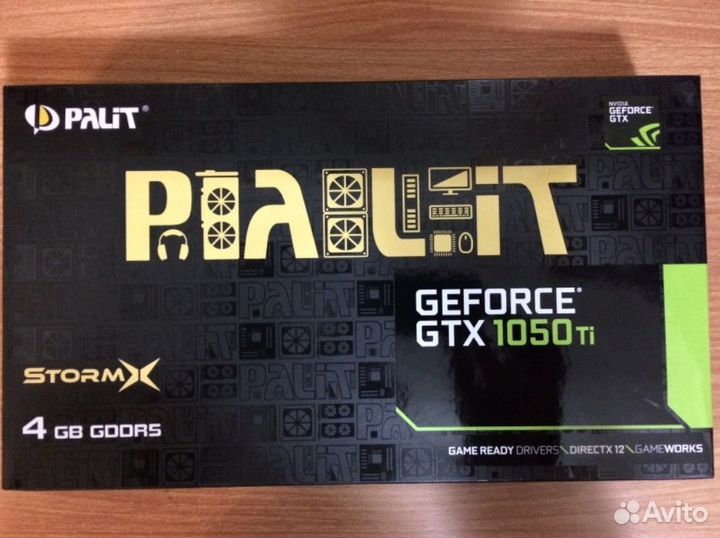 Видеокарта palit geforce gtx 1050 ti StormX