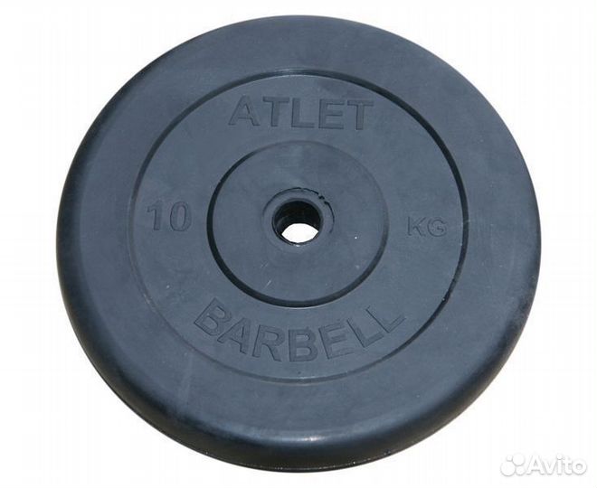 Диск обрезиненный Barbell Atlet 31 мм