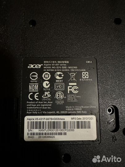 Acer aspire v5-431