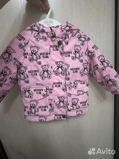 Куртка для девочки демисезонная 74-80