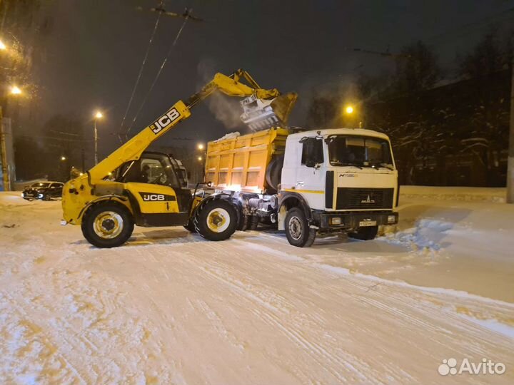 Уборка и вывоз снега, очистка территорий, вывоз му