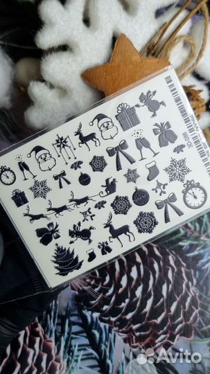 Слайдеры для ногтей (зима 9)