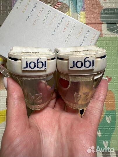 Сандалии igor, 24 размер, белые