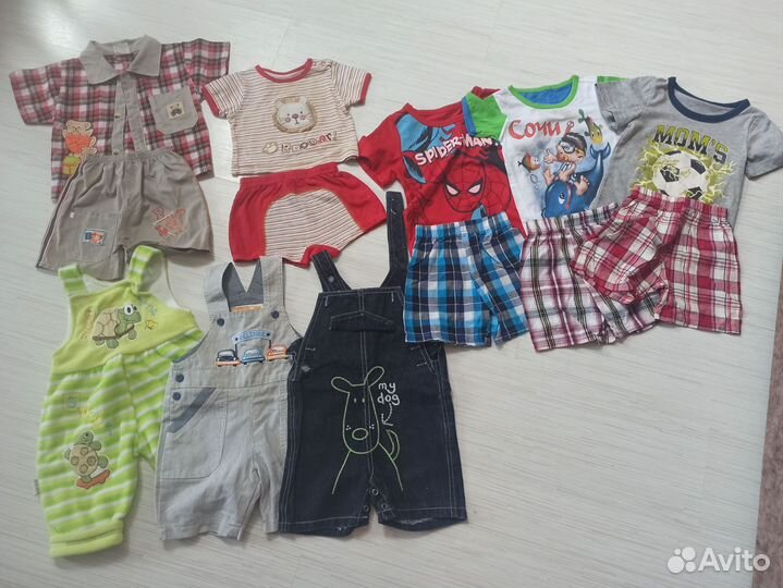 Вещи пакетом на мальчика 62, 74 80, 86 размер