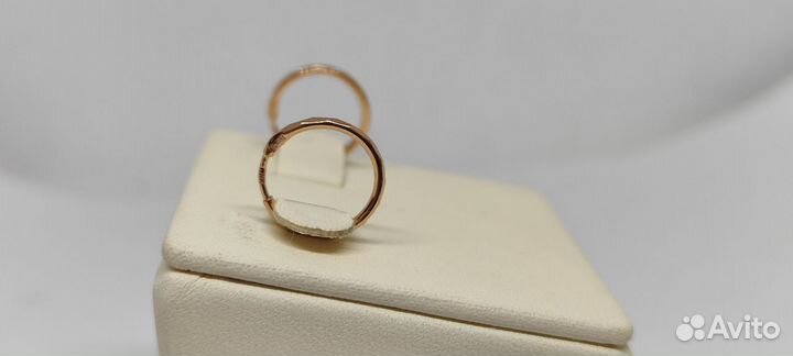 Золотые серьги Конго 585* (Центр)