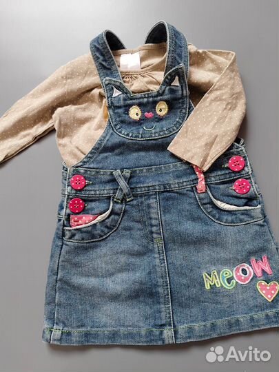 Пакет вещей для девочки размер 80 -86