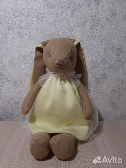 Игрушка Зайка ручной работы(Текстильные игрушки)