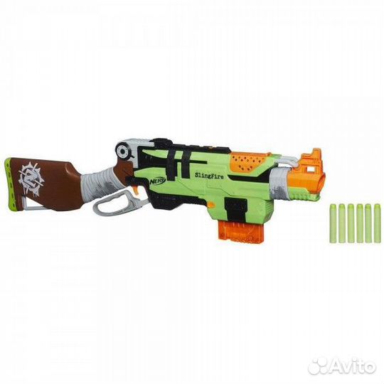 Hasbro Nerf A6563 Нерф Бластер Зомби Стр Слингфайр