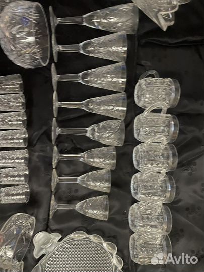 Фужеры хрустальные СССР, вазы, криманки