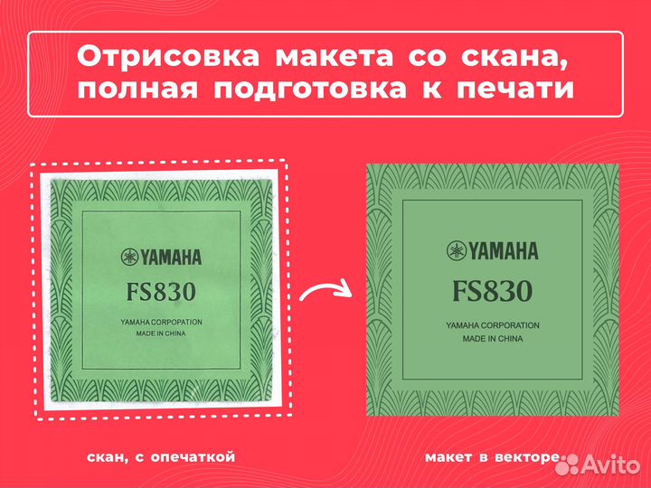 Услуги дизайнера, векторная графика, отрисовка