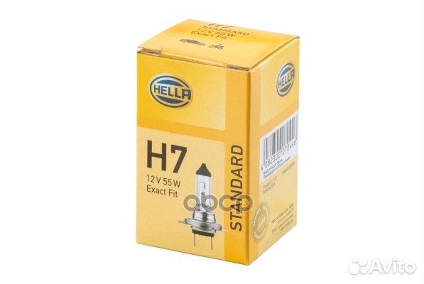 Лампа Hella H7 12V 55W 8GH 007 157-121 hella