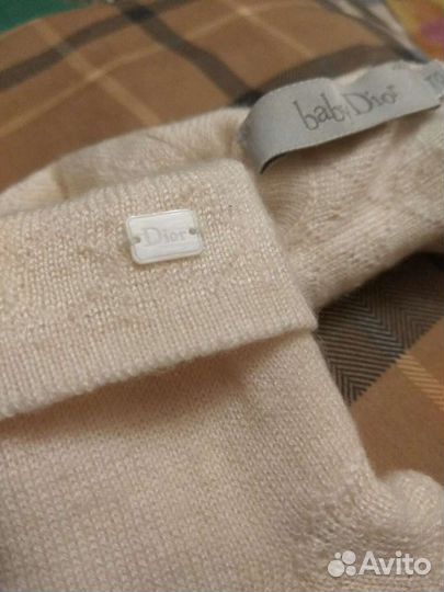 Носочки кашемировые Dior на 0-3 месяца