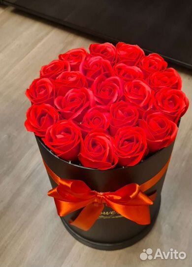 Букет из мыльных роз