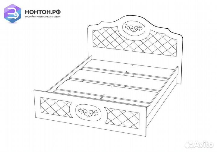 Кровать Престиж шоколад / венге