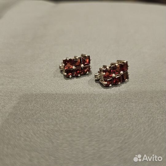 Серьги и кольцо серебро