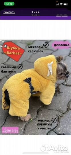 Комбинезон для собак