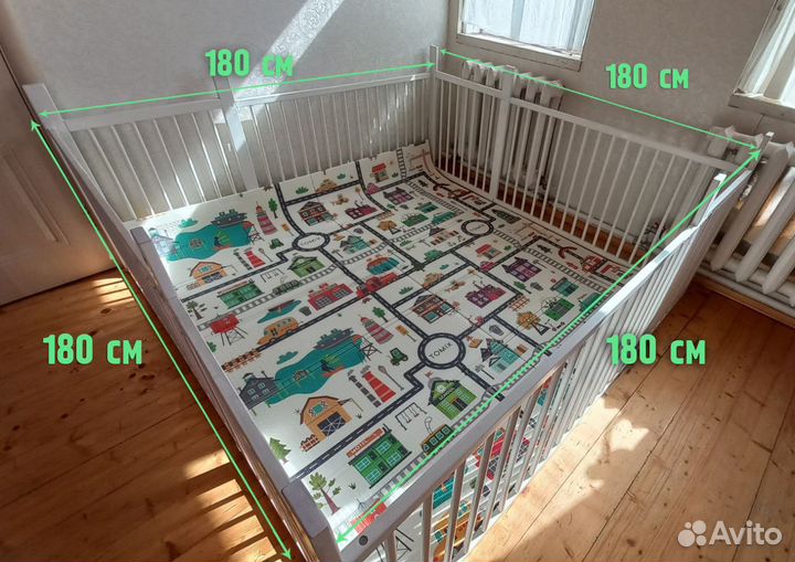 Манеж деревянный (Икея) большой