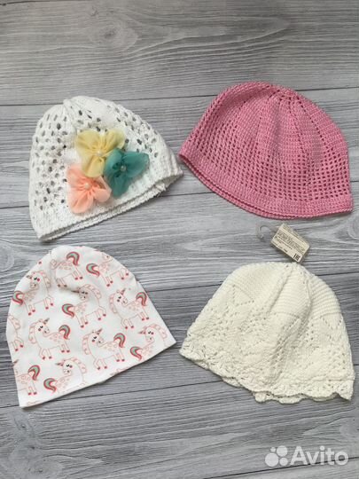 Шапочки летние для девочки
