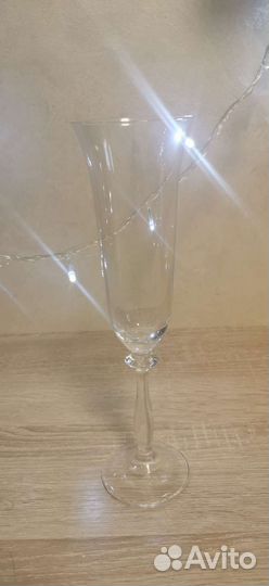 Бокалы фужеры богемия для шампанского и напитков
