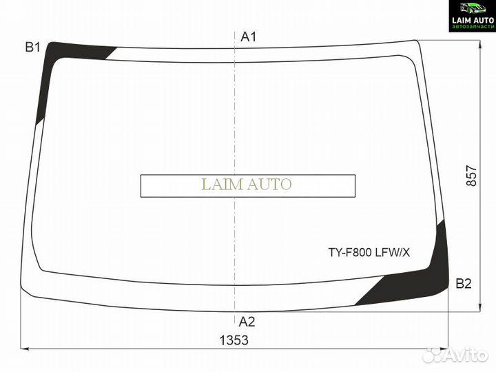 Стекло лобовое Toyota Rush 17- TYF800lfwx