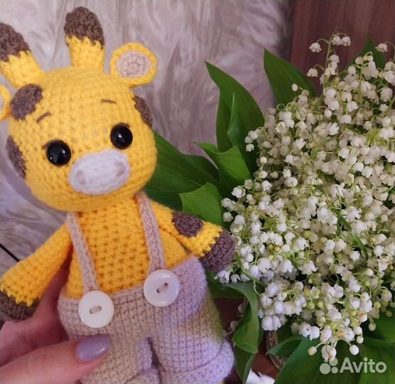 Жирафик Львенок Игрушки крючком