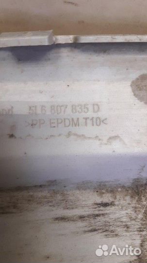 Спойлер заднего бампера Skoda Yeti