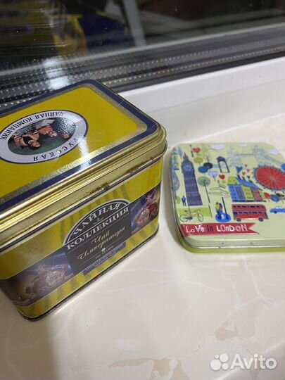 Жестяные банки,коробки.Цена за все